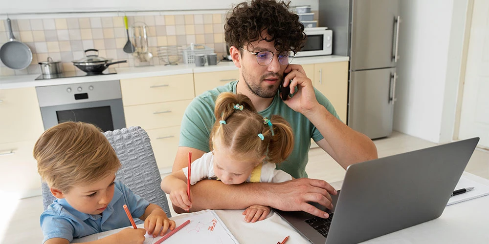 Tips for working from home with kids